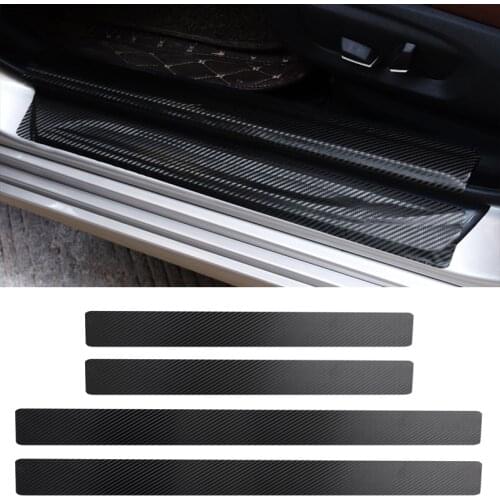 Car styling threshold carbon fiber sticker for Honda CRV Accord Odeysey Crosstour FIT Jazz City Civic JADE Crider