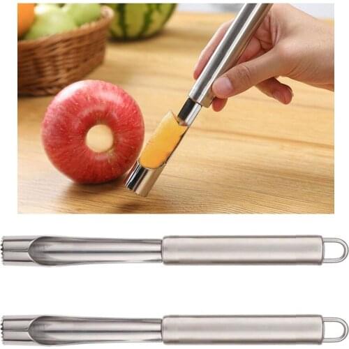 BalleenShiny 2 Pieces Stainless Steel Core Seed Remover Fruit Apple Pear Quick Removal Of Fruit Core Kitchen Practical Tools
