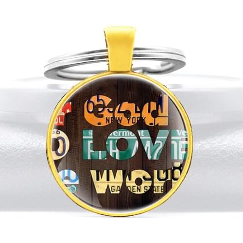 Bible Verse God Love брелок для ключей Glass Cabochon Key Chain Christ Men Women брелок Key Rings
