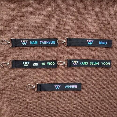 WINNER KANG SEUNG YOON KIM JIN WOO LEE SEUNG HOON MINO NAM TAEHYUN Magic Mobile Phone Strap Key Chain Name Strip Handbag Pendant