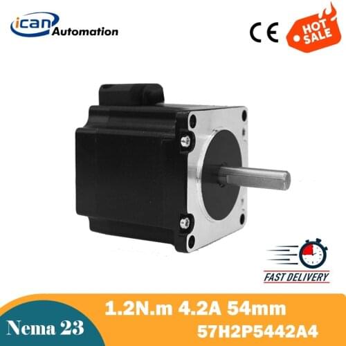 ICAN Hybrid Stepper Motor Kit CNC Nema23 57x54mm 1.2Nm 4.2A 4-Lead for Engraving Machine