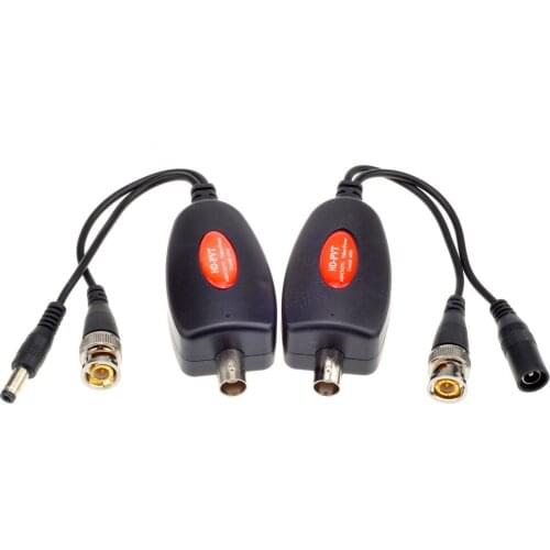 AHD CVI TVI CCTV Camera Power Video Transmission Via One BNC Video Cable Up to 400M HD-PVT Power Video Transmitter