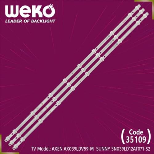 TV LED BAR-JL.D390A1235-081BS-M - SD39-DNJF-IK31 0A - 69.8 CM 10 LEDS TOTAL 3 PCS