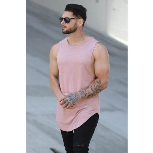 Men Sport Bodybuilding Tank Tops Workout Cotton Sleeveless Training Running Clothes Stringer Singlet Male Summer Casual Vest
