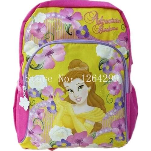 New Fashion Beauty and Beast Belle Princess Girls School Bags Kids Cartoon Backpack Bag For Children