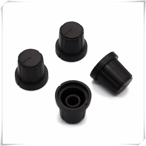 10 Pieces Plastic Flower Shaft Knob Diameter 19mm Height 18mm Potentiometer Encoder Knob Gear Shaped Inner Hole 6mm