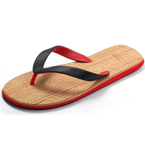 2021 New Arrival Summer Men Flip Flops High Quality Beach Sandals Anti-slip Zapatos Hombre Casual Soft Bottom Beach Shoes Cheap