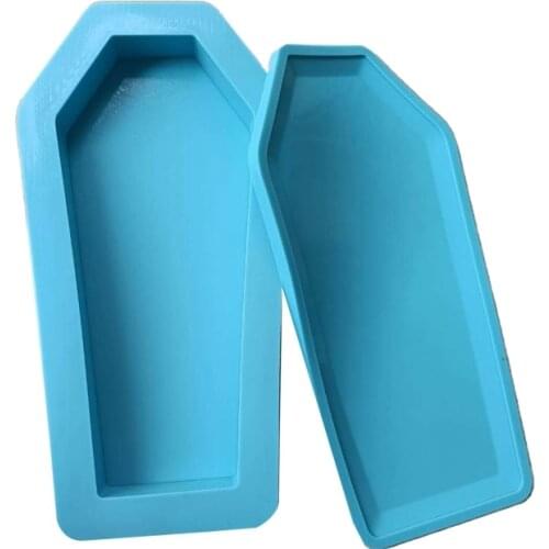 DIY Storage Case Silicone Mould Crafts Polymer Clay Jewelry Container Making Tool Coffin Box Epoxy Resin Mold