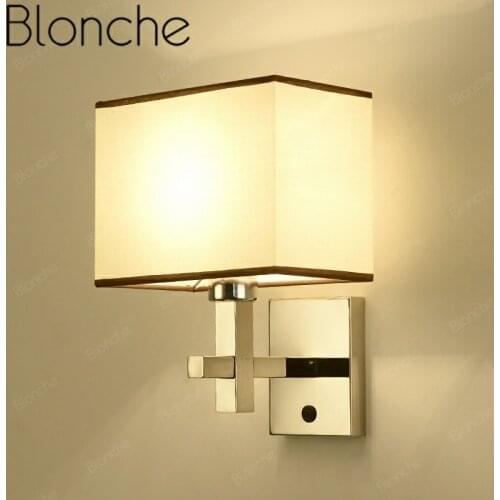Nordic Modern Metal Wall Sconce Lights Cloth Wall Lamp for Bedroom Bedside Living Room Aisle Home Decor Lighting Warmth Fixture