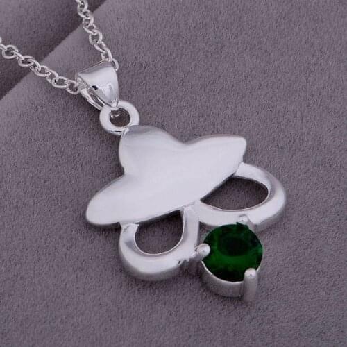 Wholesale Wedding gift Nice 925 silver Fashion jewelry chains necklace pendant WN-845