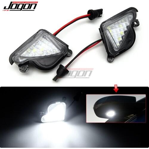 For Skoda Superb B6 B8 2008-2020 Skoda Octavia 5E 1Z MK2 MK3 2004-2019 White LED Side Mirror Puddle Light Blinker