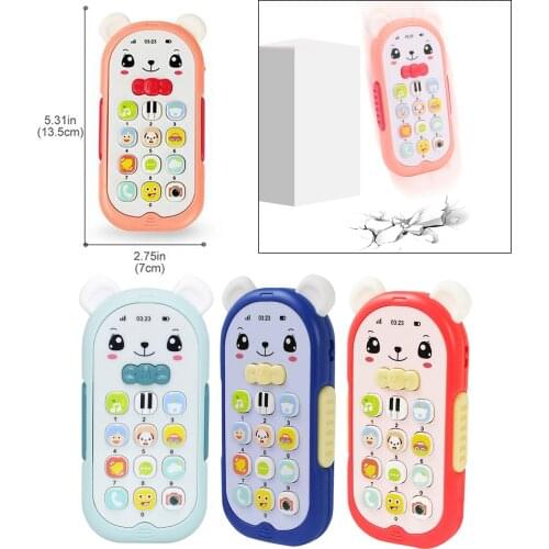 4pcs Baby Phone Toy Mobile Telephone Early Educational Learning Machine Kids Telephone Music Sound Machine Baby Mini Phone Toy