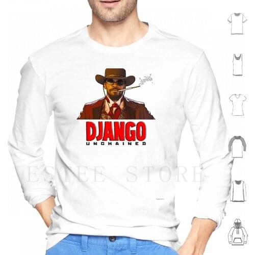 Django Unchained Hoodies Long Sleeve Django Unchained Quentin Tarentino Jamie Fox Tv Film Western Cowboy