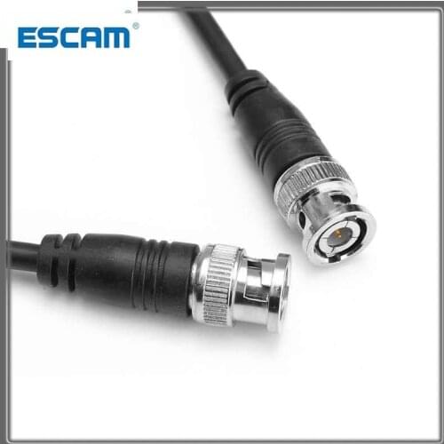ESCAM 0.5M RG59 Coaxial Extend BNC Cable BNC Male to BNC Male For CCTV Camera 1.6FT BNC Male to Male Leads RG59 jumper video