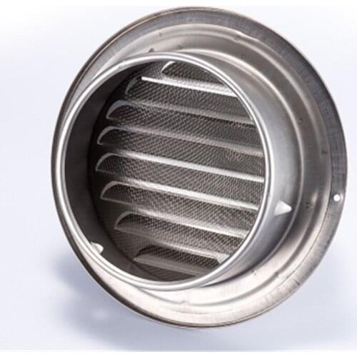 Stainless Steel Ventilation Exhaust Grille Wall Ceiling Air Vent Grille Ducting Cover Outlet Heating Cooling Waterproof Vent Cap