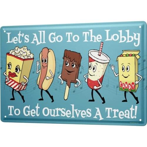 Fun Tin Sign Metal Plate Decorative Sign Home Decor Plaques Wall Decor Candy 8X12