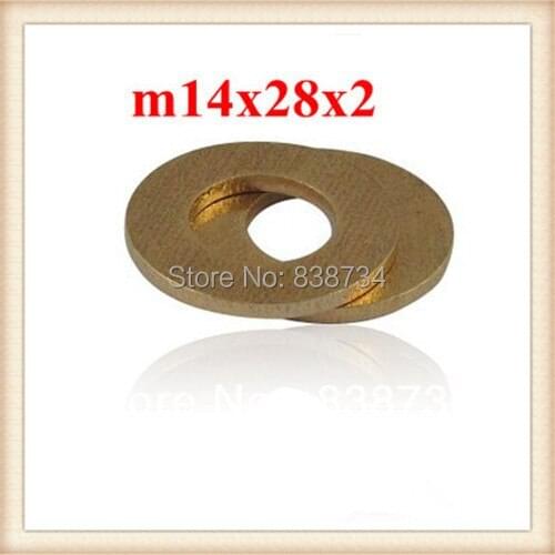 100pcs m14x28x2 high quanlity brass washer