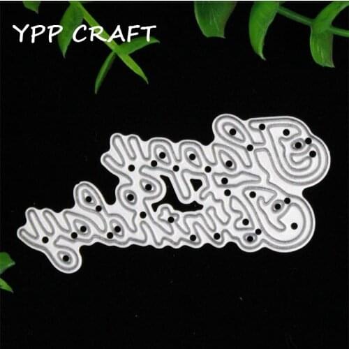 YPP CRAFT Happy Birthday Metal Cutting Dies Stencils for DIY Scrapbooking/photo album Decorative Embossing DIY Paper Cards