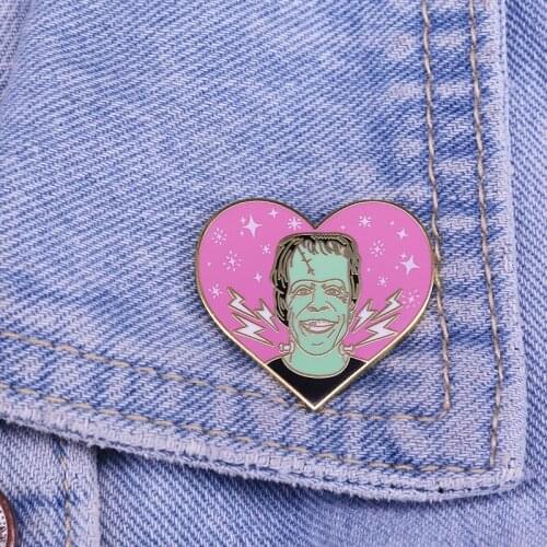 Herman Munster Hard Enamel Pin Horror Frankenstein Lapel Pins Artist pin