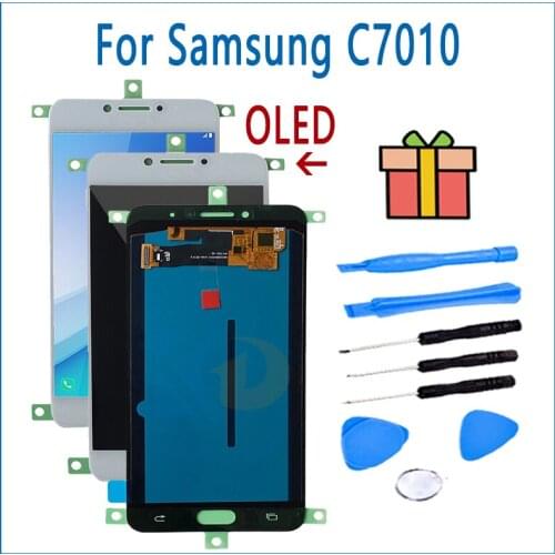 OLED LCD Display For Samsung Galaxy C7010 LCD Touch Screen Digitizer Assembly Replacement For Samsung