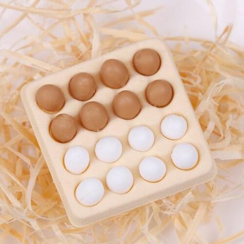 1:12 Dollhouse Miniature A Dozen Egg +Tray Candy Food Toy Match For dollhouse Collectible Gift Furniture Toys