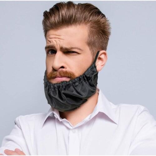 1pc men beard protect cover barber beard protector prevent moustache knotted accessories styling tools