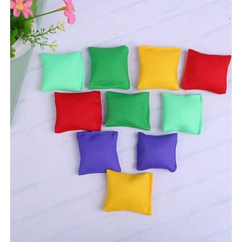 10pcs/lot Colorful Mini Kid Throwing Sandbags Toys Classic Bean Bag Juggling Balls Set Children Outdoor Sport Toy