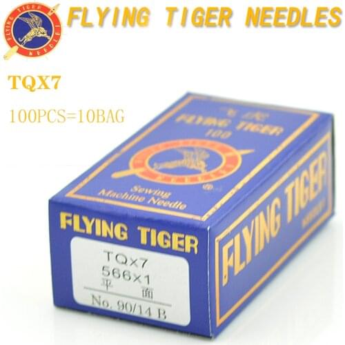 100PCS FLYING-TIGER TQX7 button attaching sewing machine needles long needle Flat needle
