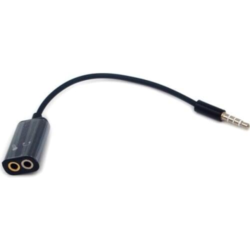 1000pcs 3.5mm Y Headphones Splitter Cable 1 Male to 2 Female U Audio Plug Aux Jack Earphones Adapter for Android Xiaomi Huawei