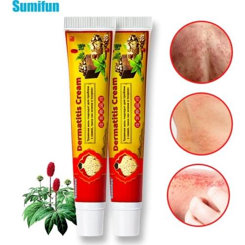 Sumifun 2pcs Eczema Psoriasis Cream Antibacterial Dermatitis Pruritus Anti-itching Eczematoid Body Skin Chinese Herbal Cream