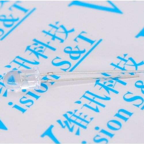 3MM white hair white light diode white highlighting LED F3 white light