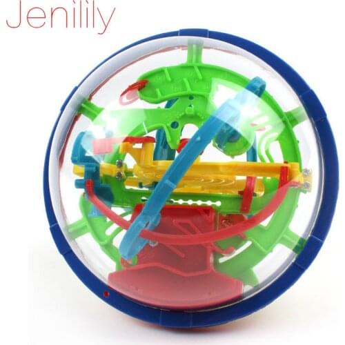 3D Magic Maze Ball 100 Levels Intellect Ball Rolling Ball Puzzle Game Brain Teaser Children Learning Educational Toys Orbit Game