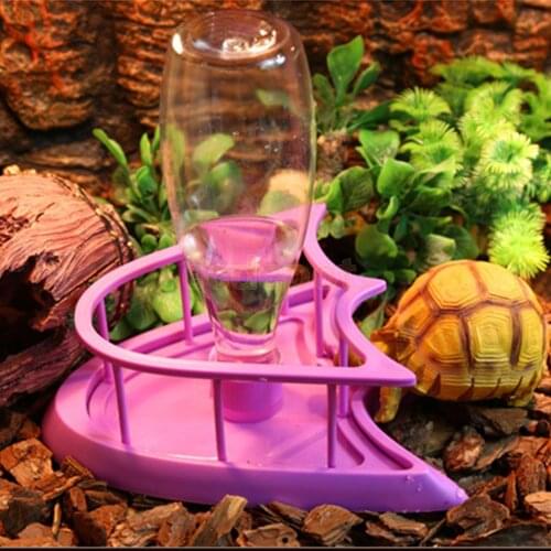 Automatic Pet Bowl Reptile Lizard Snake Food Water Feeder Dispenser Bottle Size S / L