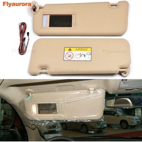 Car Sun Visor Makeup Mirror For Toyota Land Cruiser LC200 2008-18 Windscreen Sun Visor auto Accessories car modification