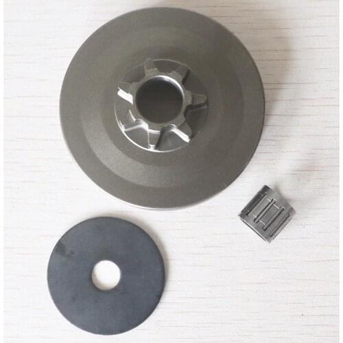 Clutch Drum with rim one body & Clutch washer & needle bearing Fit for Chinese chainsaw 4500 5200 5800