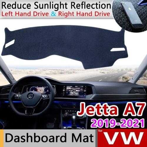 For Volkswagen VW Jetta 7 A7 MK7 2019 2020 2021 Anti-Slip Mat Dashboard Cover Pad Sunshade Dashmat Protect Dash Car Accessories