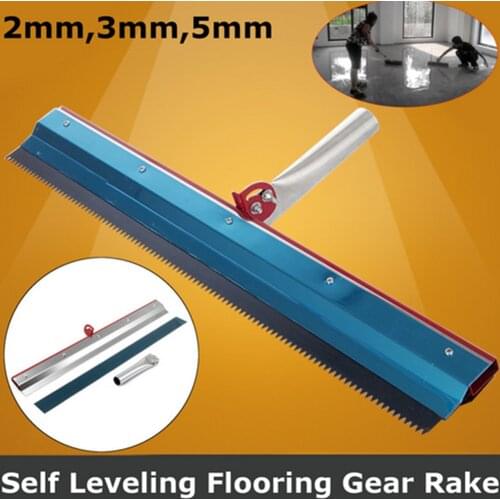 Epoxy Painting Coating Gear Rake Flooring Self Leveling Notched Squeegee Part Stainless Steel Durable Multipurpose Cement Useful