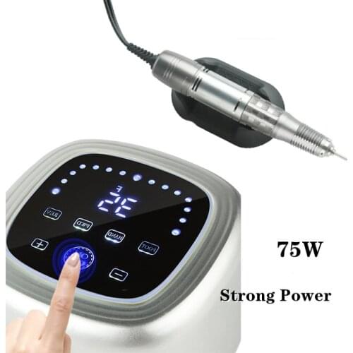 35000RPM Electric Nail Drill Machine Strong Power 75W Manicure Machine Nail Art Kit Polish Nails LED Display Nail File