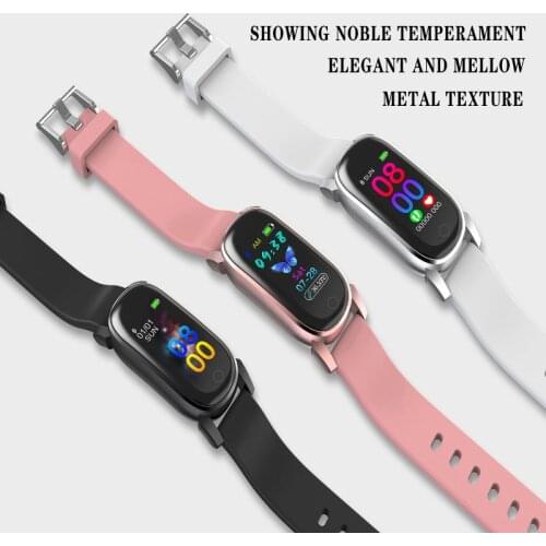 Fashionable smart bracelet, supporting temperature, heart rate, blood pressure monitoring, suitable for men and women