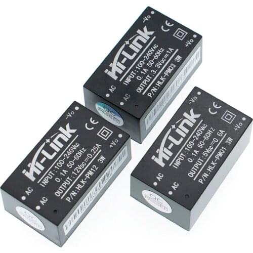 New HLK-PM01 HLK-PM03 HLK-PM12 AC-DC 220V to 5V/3.3V/12V mini power supply module,intelligent household switch power module