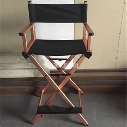 Outdoor Camping Aluminum Alloy Frame Folding Beach Chair Lightweight Portable Foldable Director Chair Bar Office Makeup Chair
