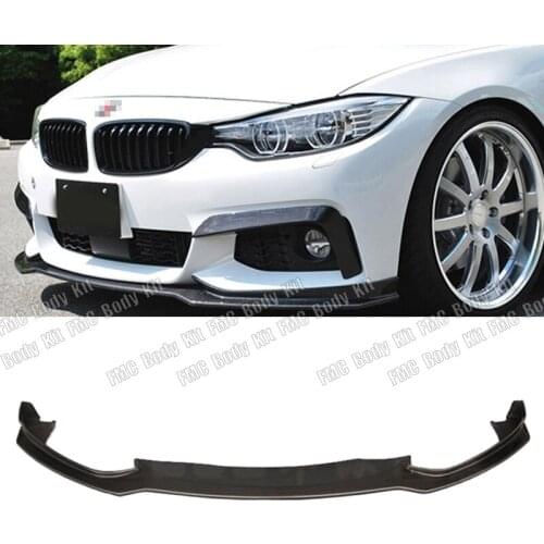 Real Carbon Fiber Front Bumper Lip Trim Chin For BMW 4 Series F32 F33 F36 420 435 428i MT M-Sport Tuning 2014-2017