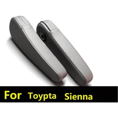 Microfiber Leather Seat Armrest Handle Decor Cover Protective Leather Cover For Toyota Sienna Interior renovation