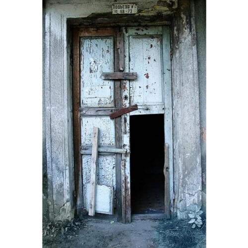 Broken Wooden Door Photography Backgrounds Vinyl Cloth Fond Backdrop for Pets Children Baby Portrait Photobooth Photo Studio