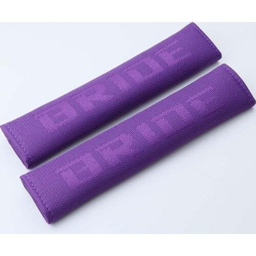 2pcs JDM Style Bride Hyper Fabric Seat Belt Cover Harness Pad Shoulder Strap Pads for Universal Car