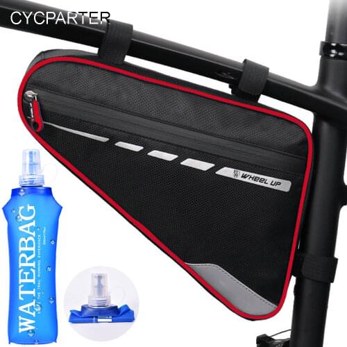 Triangle Bicycle Bag Waterproof Reflective Plenty of Storage Bike Frame Bag Tools Bike Pouch Bike Bag MTB Pannier Bicycle Bag