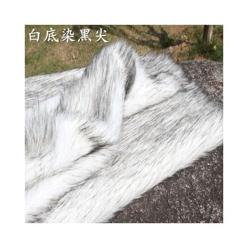 High-grade Plush dyed hair faux plush fur fabric for winter coat vest Fur collar 170*50cm plush fur tissu telas