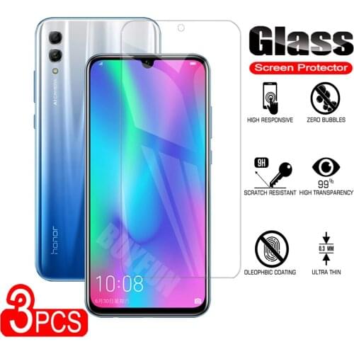 3PCS 9H Transparent Tempered Glass For Huawei Y9 2019 Y9 2018 Protective Glas For Huawei Y8P Premium Screen Protectors