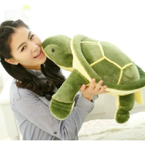About 50cm green turtle plush toy throw pillow ,Christmas gift h916