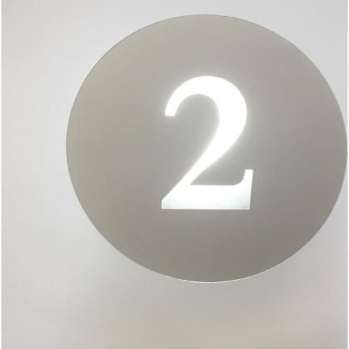 1PC 0-9 House Number Kids DIY 3D Mirror Acrylic Wall Sticker Decals Surface Modern Home Decor Wall Art Mural Fumiture Stickers